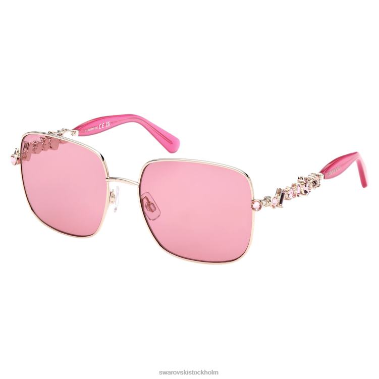 Swarovski solglasögon P28L1461 Tillbehör fyrkantig form, sk0358 32s, rosa