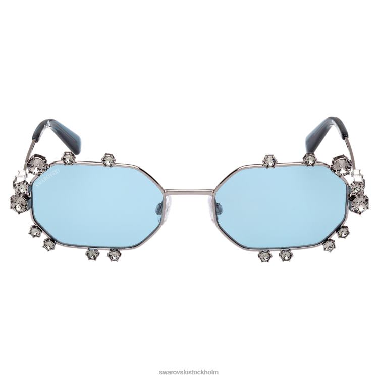 Swarovski solglasögon oktagon form P28L1433 Tillbehör sk0376 20v, blå