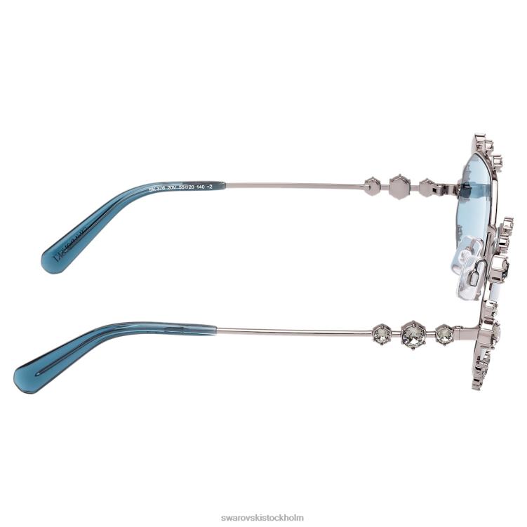 Swarovski solglasögon oktagon form P28L1433 Tillbehör sk0376 20v, blå