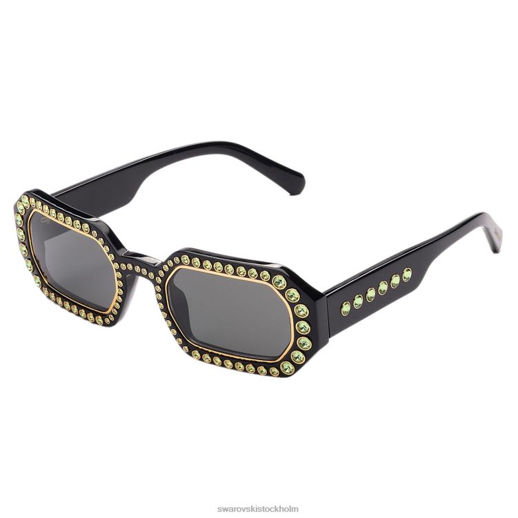 Swarovski solglasögon oktagon form P28L1441 Tillbehör pave, sk0345 01a, svart