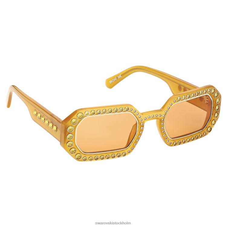 Swarovski solglasögon oktagon form P28L1451 Tillbehör pave, sk0345 39e, orange
